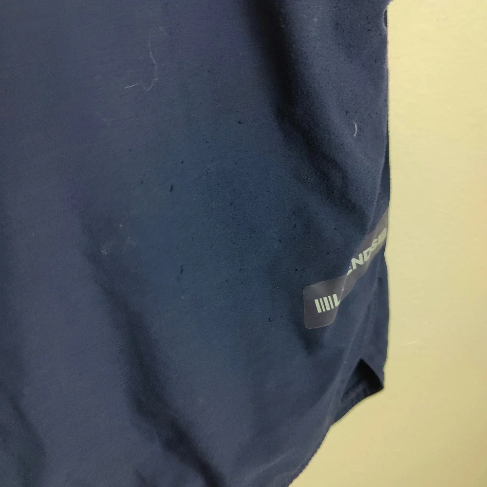 Legends Luka Shorts Mens XL Athletic Navy Blue Zipper‎ Pocket Laser Cut Vents
